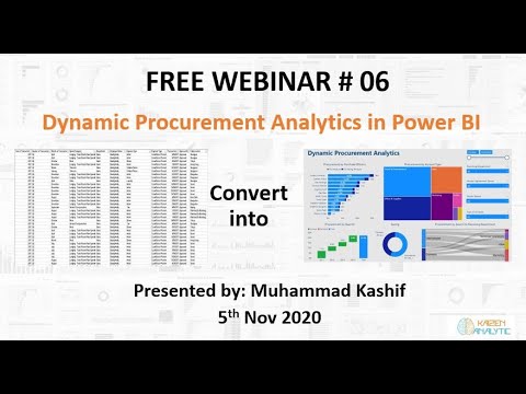 Webinar # 6: Dynamic Procurement Analytics in Power BI