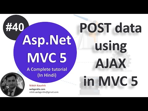(#40) Post data using ajax in mvc | Asp.Net MVC 5 tutorial-step by step in Hindi